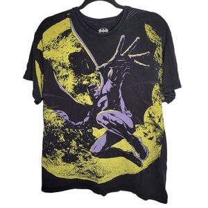 Batman DC Comics Moon Graphic T-Shirt Mens Size Large in Black